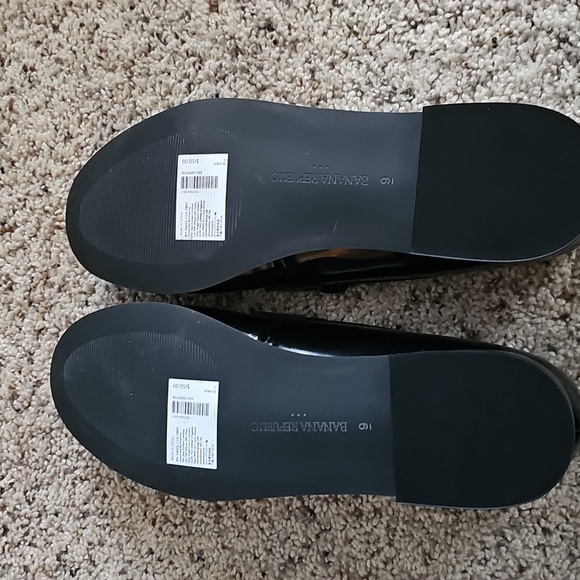 NWT Banana Republic Sz 9 black loafers - Picture 2 of 14